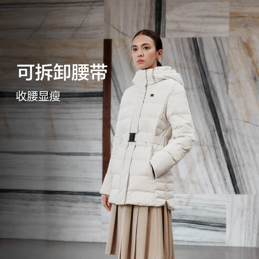 KOLON SPORT/Kolon Outdoor Down Jacket Women's Windproof and Water-Repellent Waterproof Goose Down Jacket LKDJ5WTT44-CR Cream White M 165/88A