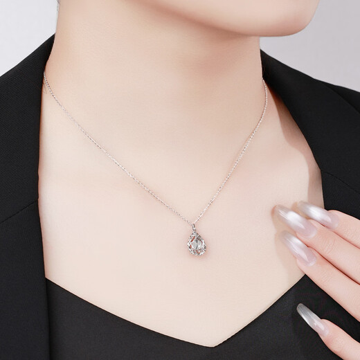 Wanfulong 2025 new genuine pt950 platinum ear hooks hollow filigree water drop platinum earrings as a birthday gift for your girlfriend Platinum 950 earrings hollow filigree water drop platinum ear hooks 4.37g