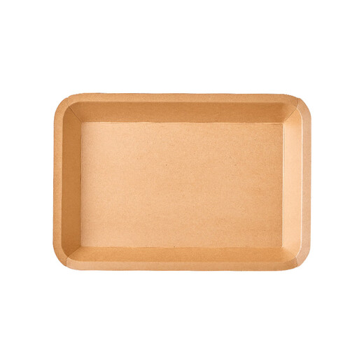 Made in Tokyo, kraft paper dinner plate, disposable plate, outdoor camping picnic fruit plate, 750ml*22 pieces