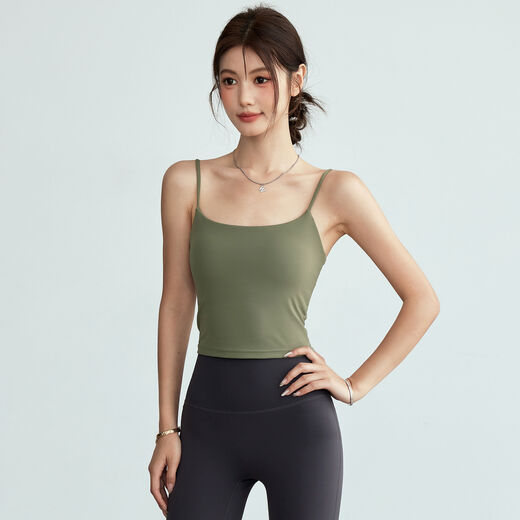 All-in-one yoga vest female beauty back strap bra Pilates shockproof fitness wear sports bra summer black M M