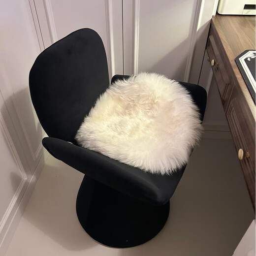 Zailu makeup chair, Italian style light luxury, girl's bedroom cloakroom, manicure, red swivel stool, dressing table chair, green high-definition linen and leather swivel complete delivery to your door