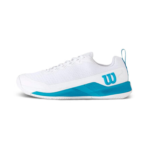 Wilson Men's Rush Pro 4.5 Stable and Wear-Resistant Professional Sports Tennis Shoes WRS335010U White/Atomic Blue 40 (US7)