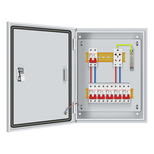 G CDQCN distribution box 220V household single complete set indoor base box 63A lighting socket leakage protection box strong current box Gechi configuration 1 indoor total open with leakage customized
