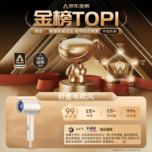 High-speed hair dryer, foldable dormitory hair dryer, household silent negative ion high-power non-harming hair constant temperature hair care barber shop hair dryer, space gray 1200W, three-speed temperature control + folding for easy storage