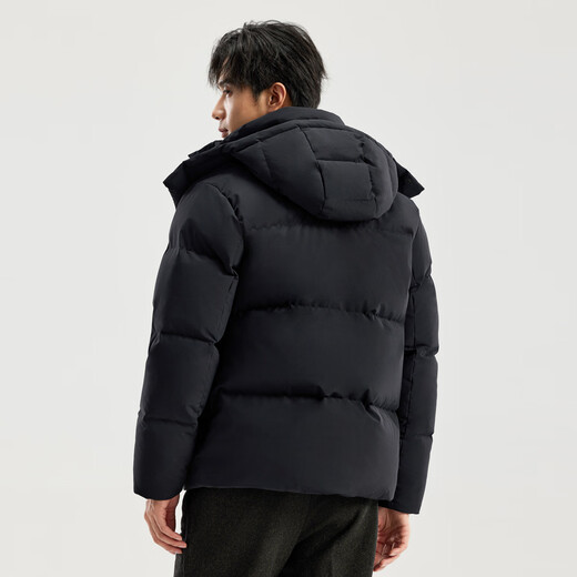 拓路者冰川加厚面包服男士冬季保暖可拆卸羽绒外套短款连帽防风上衣