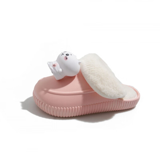 HONGSILINYI detachable cotton slippers for men and women with lights cartoon outer wear comfortable winter indoor warm non-slip outer wear couple white luminous 2589 luminous Jijiwa removable and washable 36 37