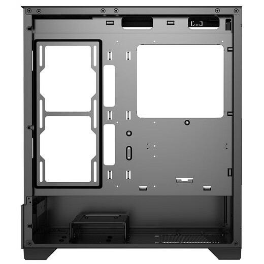 大水牛（BUBALUS）玄之境黑色 无立柱海景房电脑主机箱（支持ATX主板/360水冷位/钢化玻璃/长显卡/垂直风道）