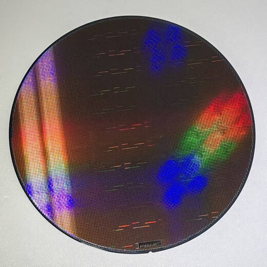 Crystal CPU wafer wafer photolithography integrated circuit chip semiconductor silicon wafer teaching science test eight inches 02 free acrylic bracket