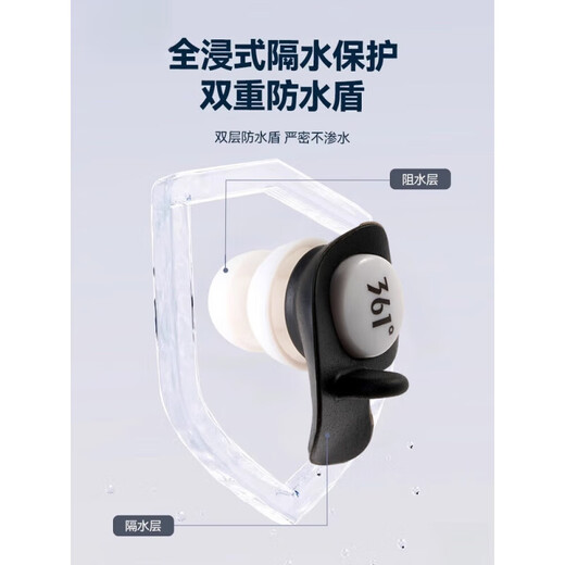 Universal swimming earplugs, plugging ears, preventing water ingress, soundproofing artifact nose clip set, must-use for children swimming, sky blue stickers, get three pieces, buy three, get one free, get 15.9 off