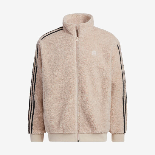 Adidas men's and women's casual sports polar fleece jacket HY2684 light brown L