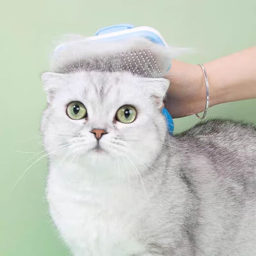 Pet comb cleaning supplies brush one-click hair removal grooming dog comb stainless steel hair removal self-cleaning hair removal comb