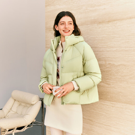 Semir Chen Duling Shopping Mall Same Style Down Jacket Women's 90 Down 25 Years Short Loose Hooded Jacket 101725113030
