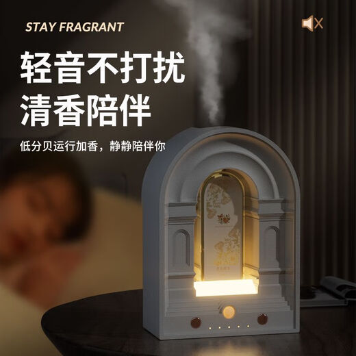 South Sandwich high quality household aromatherapy machine automatic fragrance machine bathroom wall hanging room bedroom spray fragrance machine night light perfume sprayer timer elegant white Hilton