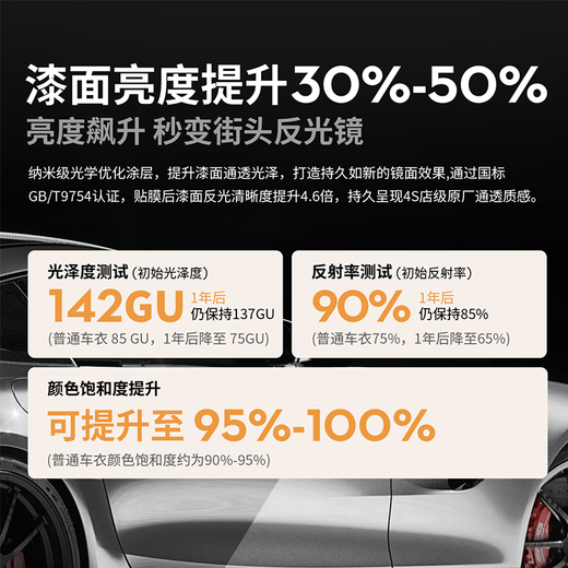 Goodyear invisible car cover, aliphatic imported TPU car cover, paint protective film, anti-scratch car protective film, car transparent film to brighten car paint, full car protection G800 series, SUV MPV with a body exceeding 4.8 meters
