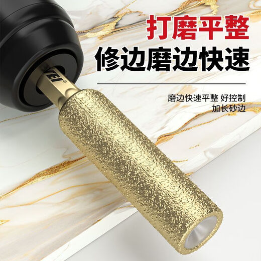 Nanwei Bawang brazing hole opener tile punching hand drill bit marble glass dry stone emery durable 6+6+8+10+12mm five-piece set + storage box