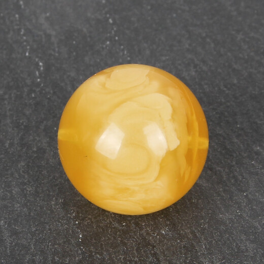 Yuzhi 1 item, 1 certificate, 1 shot, natural Russian material, unoptimized beeswax round beads, single bead and separate beads, 4 grams, diameter 19.3 mm, unique product G912