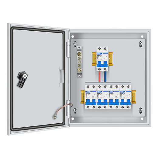 G CDQCN distribution box 220V household single complete set indoor base box 63A lighting socket leakage protection box strong current box Gechi configuration 1 indoor total open with leakage customized