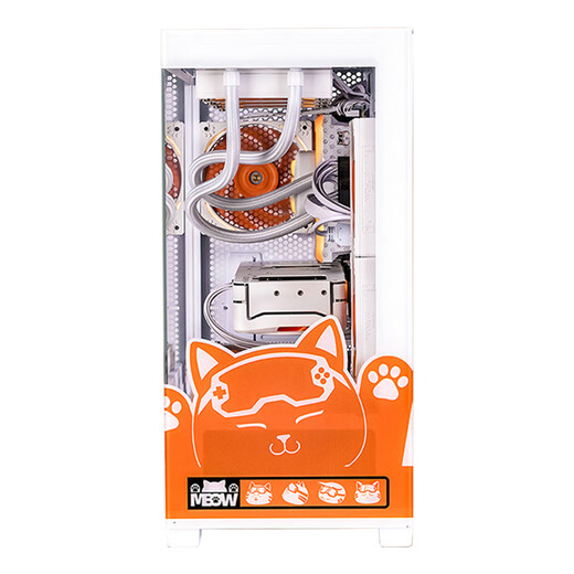 Colorful Orange Shadow Orange RTX 5070 Ti Orange Cat Customized DIY Assembly Desktop Computer 7800X3D Host AMD Ryzen 9800X3D Delta Fearless Compact Live Broadcast Machine Configuration Two 9800X3D + 5070 Orange Shadow Orange