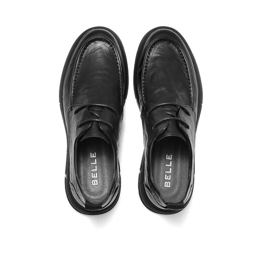 Belle Formal Leather Shoes Men's Comfortable Cowhide Autumn Casual Commuting Business Shoes A1184CM3 Black 40 (250mm)