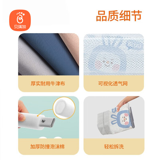 Babyprints bed fence, children's guardrail, baby bedside guardrail, baby anti-fall safety bedrail 2 meters, Becoco