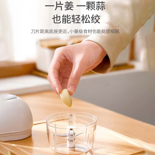 Amafuyun garlic masher electric garlic stirrer minced garlic household garlic crusher garlic press zp8 green/two heads of garlic at a time