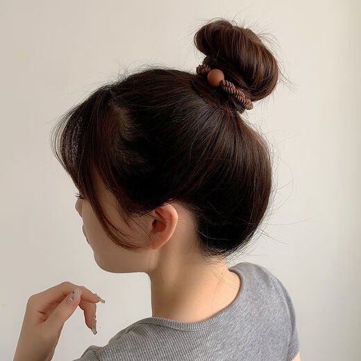 Ye Feili 5-piece Korean style rubber band headband, elegant simple hair accessories for women, high ponytail hair rope, high elasticity and high-end sense headband.