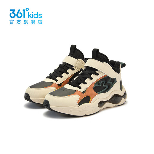361°【商场同款】童鞋男童保暖棉鞋2026年冬季新款中大童鞋子 碳黑/燕麦灰色/焦糖黄色 34
