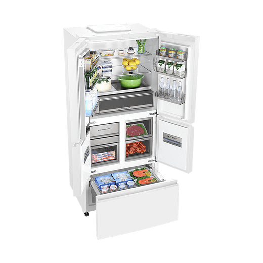 Casarte national subsidy zero embedded refrigerator household multi-door French four-door air-cooled frost-free household frequency conversion energy-saving 594mm ultra-thin bottom front cooling new F+ five-door automatic ice machine 520L