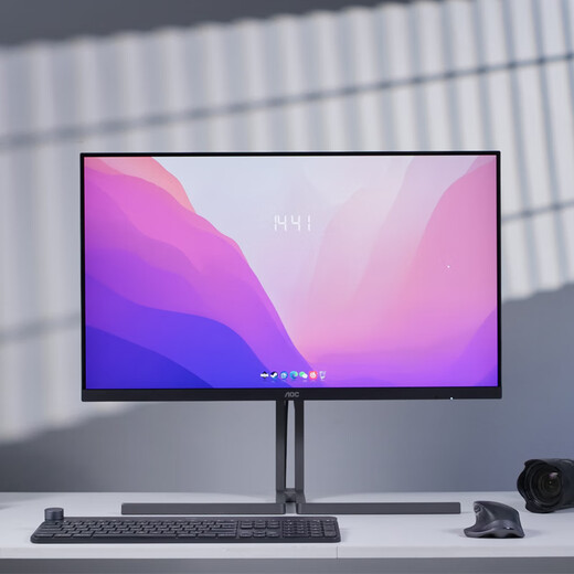 AOC 27-inch 4K HDR400 wide color gamut Type-C90W adaptive rotation sensor TUV hardware low blue light and no flicker energy-saving office computer monitor U27U3D