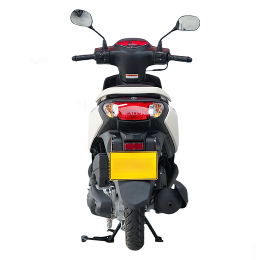 Yamaha Qiaoge i125 disc brake version, pedal fuel motorcycle, fuel-saving commuting, cost-effective, ivory white