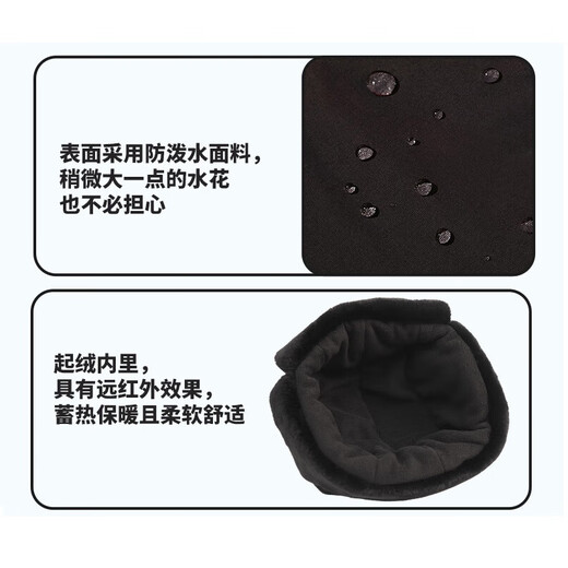 DAIWA 25 Autumn and Winter DC-9325CS Warm Ear Protection Fishing Hat Lei Feng Hat Cold Protection Flying Hat Fishing Clothing Black (One Size)