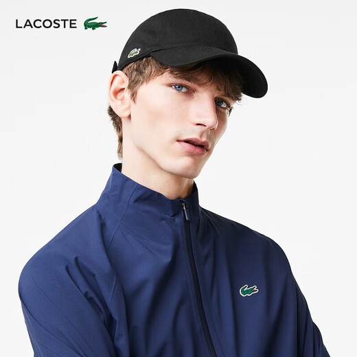 Crocodile (LACOSTE) accessories solid color unisex baseball cap peaked cap hat RK0440 031/black TU