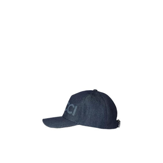 Gucci (GUCCI) women's hat sun protection cotton denim daily street baseball cap fashion black M