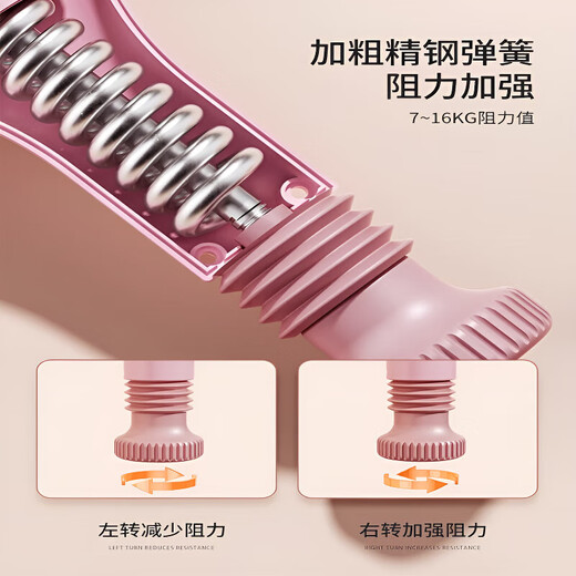 LZJV German Thigh Muscle Trainer Slim Leg Clamp Pilates Circle Leg Resistance Circle Official Flagship Store Pink Intelligent and Efficient/6-18kg Resistance Adjustable