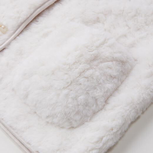 IEF/Aiyifu Slightly Fat 2025 Winter New Lamb Fur All-in-One Jacket Fashionable and Versatile Top Apricot XL