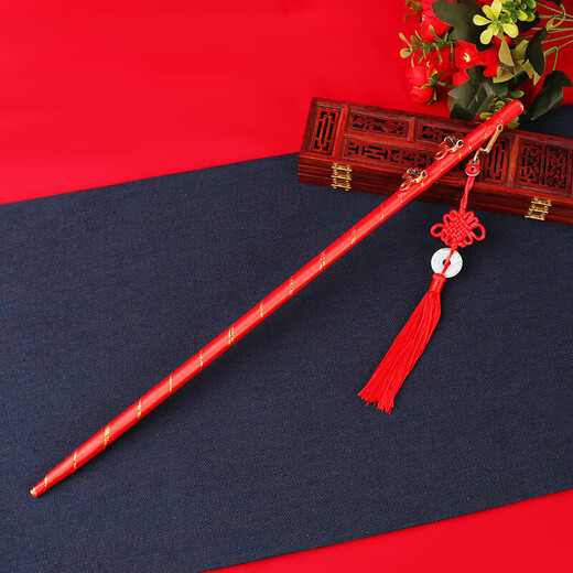 Wedding hijab, happy wedding, happy wedding, wedding ceremony, red hijab, wedding supplies, happy stick props, scale beam, gold-inlaid hollow style