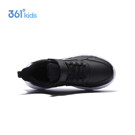 361 Children's Cotton Shoes 2025 Winter Light Cushioning Plus Velvet Warm Sports Running Shoes for Men, Women, Small, Medium and Large Children Black 35