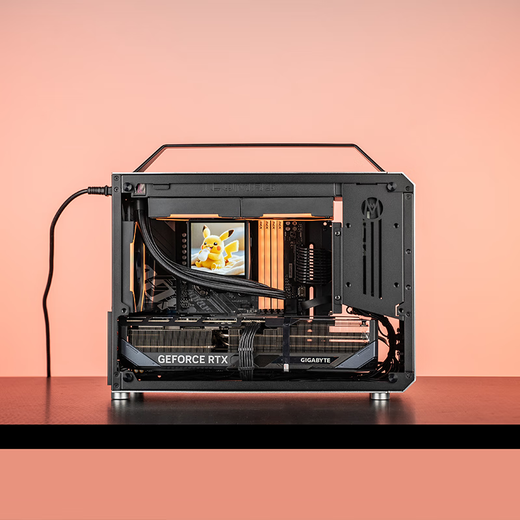 Gigabyte RTX5090D/V2/5080 Mechanical Master C+MAX high-end mini water-cooled game console DIY assembly computer design portable small steel gun desktop machine six 9950X3D/64G/4T/5090DV2