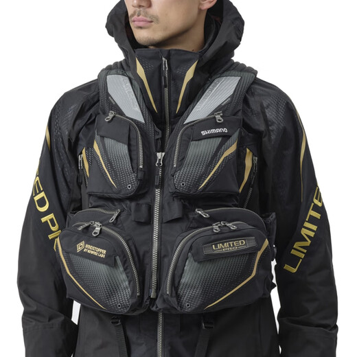 SHIMANO 25 models VF-130Y LIMITED PRO fishing vest, life jacket with neck pillow for rock fishing, white L size