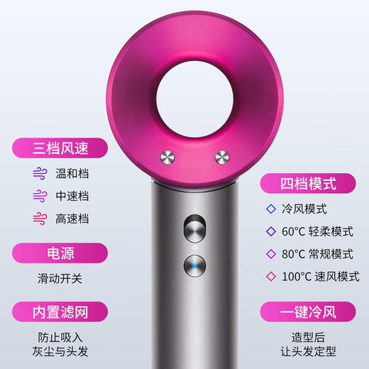 Laifen's same style hair dryer, German negative ion hair care, silent and quick-drying, strong wind for home use, does not damage hair, Huaqiangbei dormitory hair dryer, high-grade gray - single nozzle, 2 billion moisturizing negative ions, constant temperature hair care