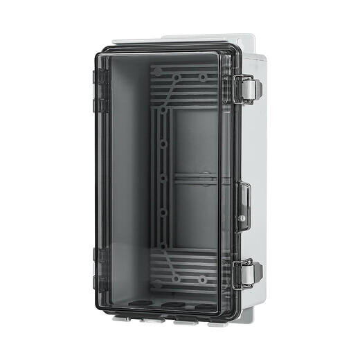 Ouyin lockable plug-in waterproof box rain-proof outdoor open-air battery car charging pile box anti-theft mobile plug 400*300*170 transparent