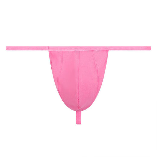 Thin strap men's thong low waist seamless breathable fitness running knitted underwear sexy t-pants for men light blue XL