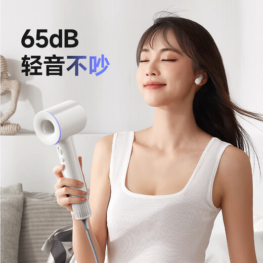 AUX hair dryer high-speed hollow leafless household silent hair care ion high-power non-harming hair dryer for blowing hair with strong wind constant temperature quick-drying portable hair dryer birthday gift