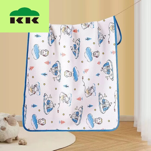 Kocotree透气可洗隔尿垫婴儿童大号防水垫新生儿用品尿布垫姨妈月经垫 太空小熊A类纯棉+防水 50*70cm一条