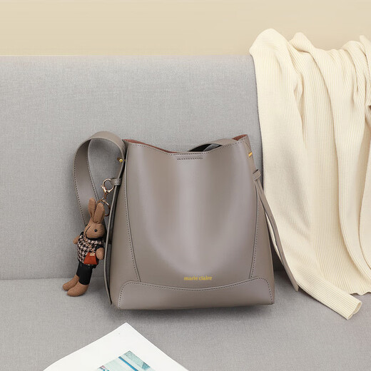 Marie Claire bag women's bag luxury brand 2025 new women's shoulder bag bucket bag birthday gift for wife and girlfriend Shen Jingni brand gift box