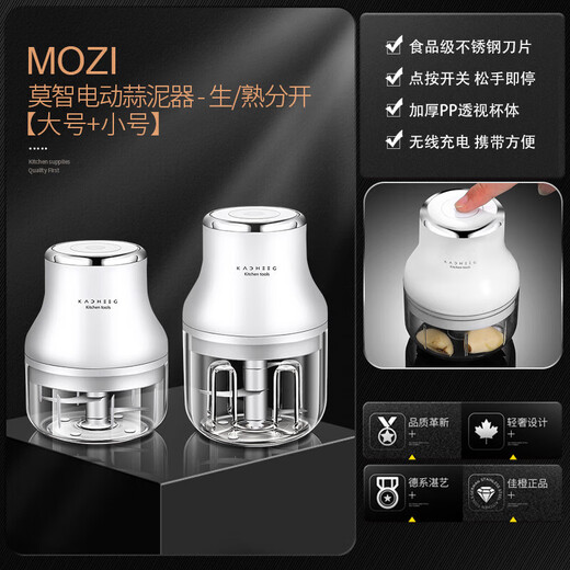 GERTHRON German garlic press household glass garlic mincer 2-blade knife-small electric garlic masher