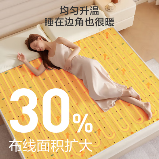 Made in Tokyo, TOP Star Certified Warm Star Electric Blanket, Dual Temperature and Dual Control, Intelligent Timed Mite Removal Electric Mattress, Double Model 1.5x1.8m