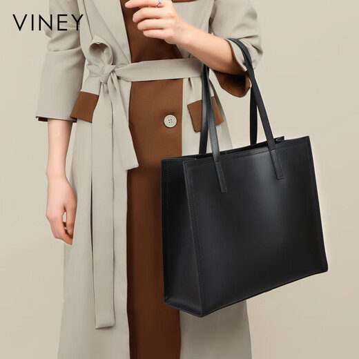 Viney cowhide bag women's bag large capacity tote bag light luxury shoulder bag birthday Valentine's Day gift for girlfriend