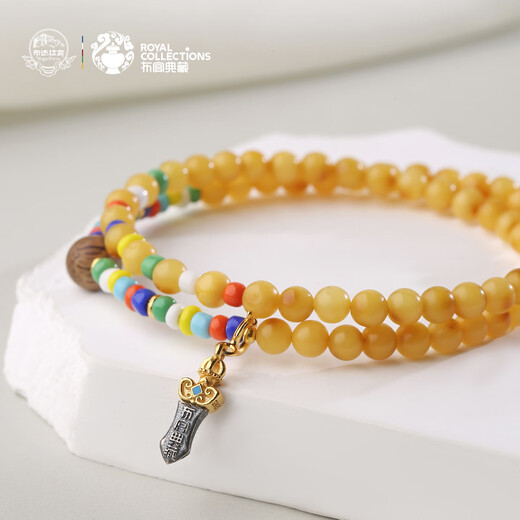 Potala Palace beeswax and glazed multi-circle bracelets, wooden and playful agarwood transfer bead bracelets for men and women, birthday gifts for girlfriends, beeswax and glazed multi-circle bracelets