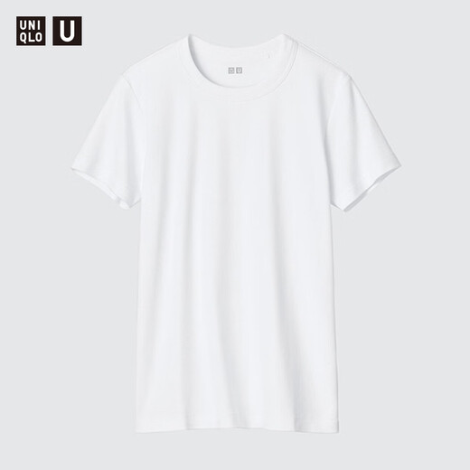 UNIQLO cooperation model/women's round neck T-shirt/short sleeve 483456 00 white M